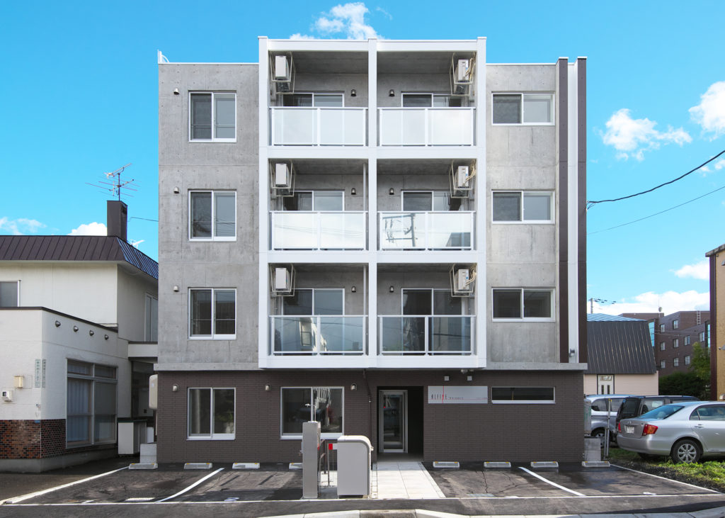 札幌市厚別区厚別南2丁目 WRC造 4階建 共同住宅 11戸|施工事例|株式会社エフリード|北海道札幌市のアパート・マンションの建築施工管理会社 札幌市厚別区厚別南2丁目 WRC造 4階建 共同住宅 11戸|施工事例|株式会社エフリード|北海道札幌市のアパート・マンションの建築施工管理会社