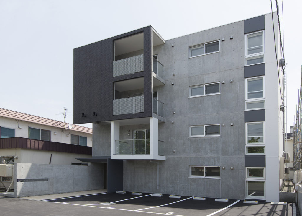 札幌市西区西町北13丁目 Rc壁式構造 4階建 Br １ｌｄｋ 7戸 Br ２ｌｄｋ 8戸 Br ３ｌｄｋ 4戸 施工事例 株式会社エフリード 北海道札幌市のアパート マンションの建築施工管理会社