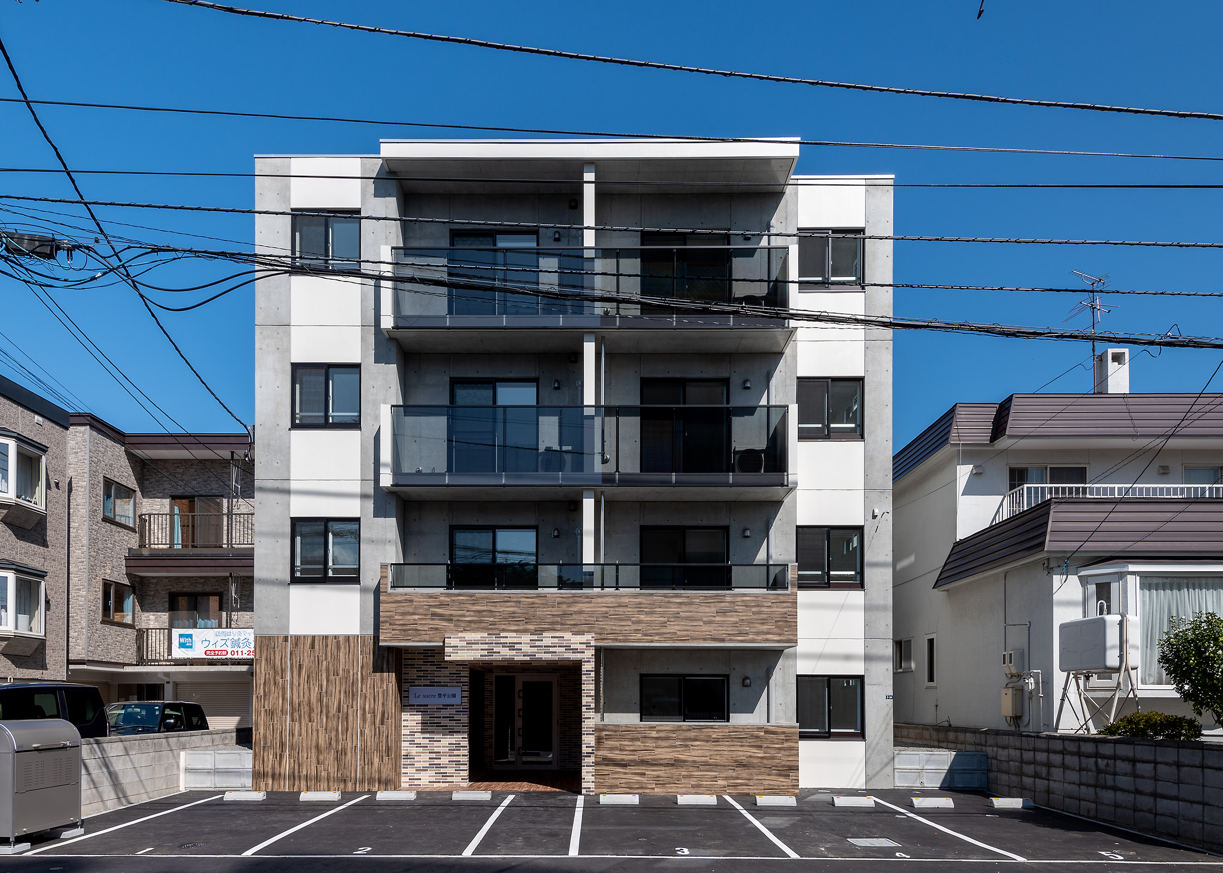 札幌市豊平区美園4条2丁目 RC壁式構造 地上4階地下1階建 1LDK 16戸 2LDK 3戸|施工事例|株式会社エフリード|北海道札幌市のアパート・マンションの建築施工管理会社 札幌市豊平区美園4条2丁目 RC壁式構造 地上4階地下1階建 1LDK 16戸 2LDK 3戸|施工事例|株式会社エフリード|北海道札幌市のアパート・マンションの建築施工管理会社